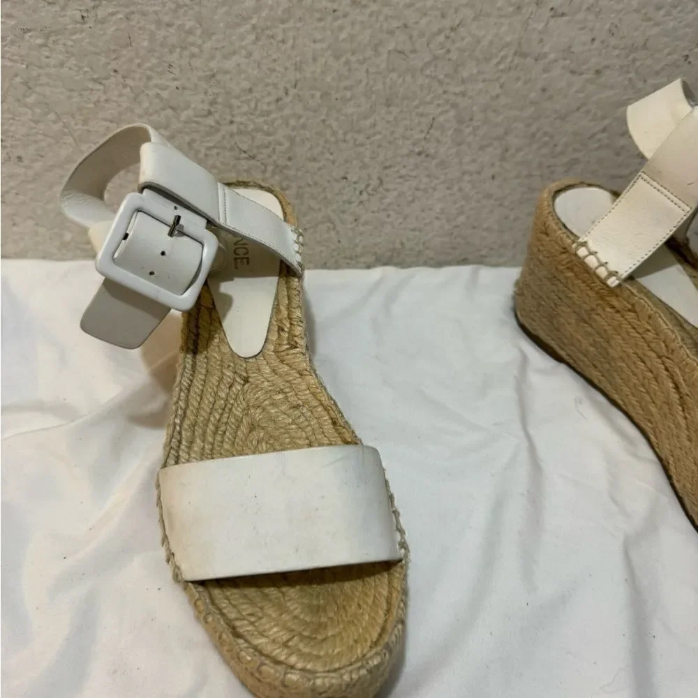Vince Abby Leather Espadrille Sandal 7 M